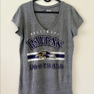 NFL Team Apparel Deep V-Neck Graphic Tee